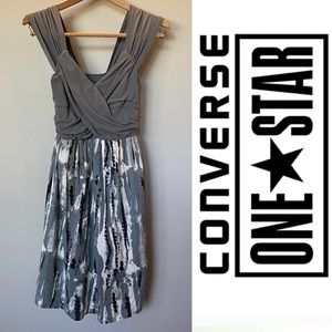 Converse One Star Shift Dress with Tie Dye Skirt.  Size Small. EUC